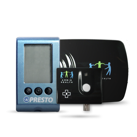 Presto Blood Glucose Monitor (incl. Wireless Connector) + Wireless Gateway